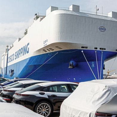 Die deutschen Autoexporte könnten durch die Zollpolitik der USA einen Rückschlag erleiden. (Bild: BLG)