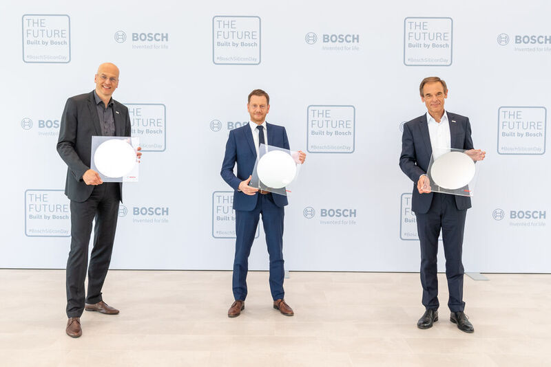 Official opening of the 300-milimeter wafer fab in Dresden (Bosch)