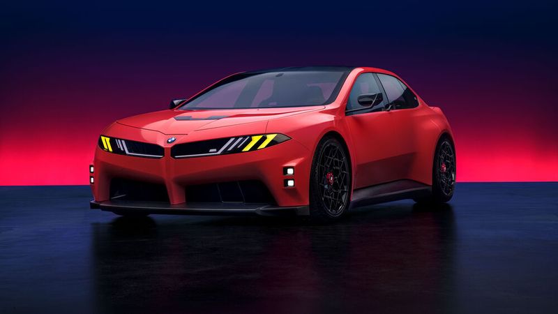 BMW M hat den sportlichen Ableger der Neuen Klasse vorgestellt, das M Concept Neue Klasse. (Bild: BMW)