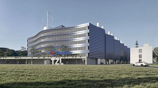 Visualisierung des Technologiezentrum Laufenburg. (Bild: Frei Architekten)