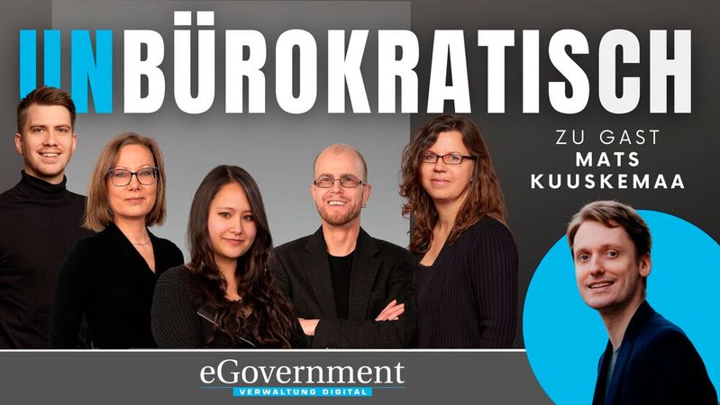 Für die jüngste Unbürokratisch-Episode hat Serina Sonsalla (Mitte) mit Mats Kuuskemaa von e-Residency über Verwaltungsdigitalisierung nach estnischem Vorbild gesprochen.(Bild:  VIT)