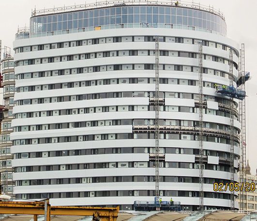 Fills' project in Westminster Bridge road proved to be a door-opener in Great Britain (Photo: Fill Metallbau)