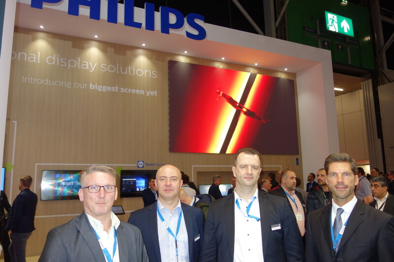 Das Philips Team Jörn Kellerhaus, Martin Kostorz, Konstantin Flabouriaris und Rainer Bloch. (Bild: IT-BUSINESS)