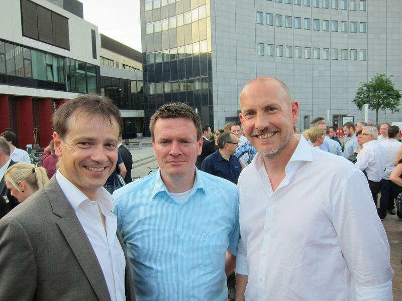 Carsten Erfurth, Toshiba, Sven Knabe, ACI EDV-Systemhaus und Jens Peter Grohmann, Toshiba (Bild: IT-BUSINESS)
