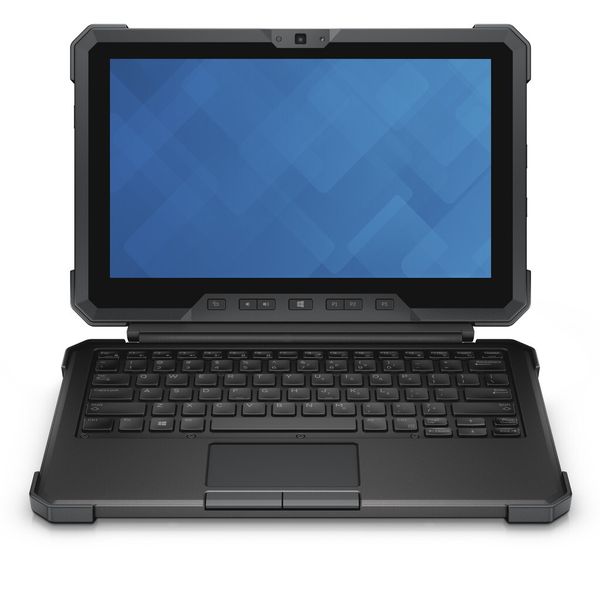 Mit der optionalen Tastaturhülle wird aus dem Latitude 12 Rugged ein robustes Notebook. (Bild: Dell)
