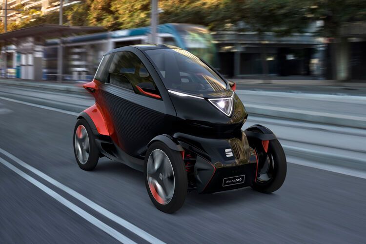 Der Seat Minimo ist eine ziemlich originalgetreue Kopie des 2011 präsentierten Renault Twizy. (Bild: sp-x)