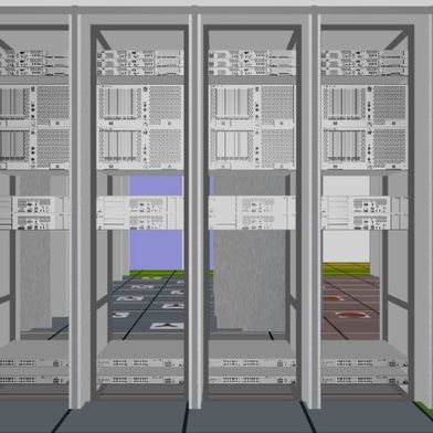 3D-Visualisierung eines Rechenzentrums in „FNT Command“. Als Einstiegsabonnements für Dokumentations- und Management bietet FNT nun ein Core- und mehrere Plus-Module an. (Bild: FNT Software)