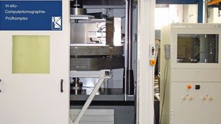 Der neu entwickelte In-Situ-CT-Prüfkomplex am ILK verbessert die FVK-Analyse von Probekörpern und Strukturkomponenten auch unter mehrachsigen Belastungszuständen. (Bild: ILK)