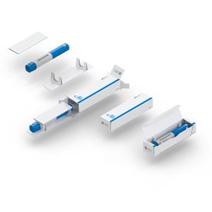 Die Anzahl der Spritzen pro Palette konnte laut Unternehmen im Vergleich zur Vorgängerlösung um 60 Prozent erhöht werden. (Bild:  Uhlmann)