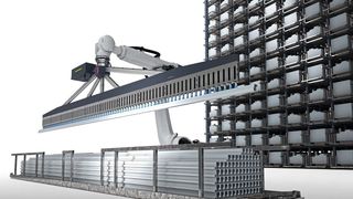 Vom 24. bis zum 26. März wird Remmert auf der Logimat 2026 in Stuttgart eine neu entwickelte Bin-Picking-Lösung für die vollautomatische Handhabung unsortierter Langgüter vorstellen. (Bild: Remmert)