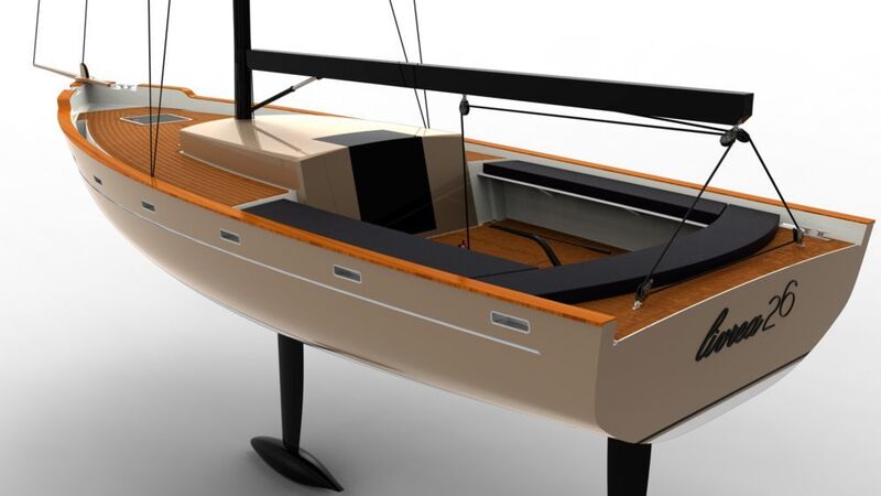 Die 3D-gedruckte Yacht, der Mini 650, soll 2019 für den Minitransat, einem bekannten transatlantischen Segelwettbewerb von Europa nach Südamerika. in See stechen. (Pechmann/Autodesk)