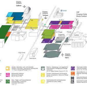 Achema 2015: Hallenübersicht