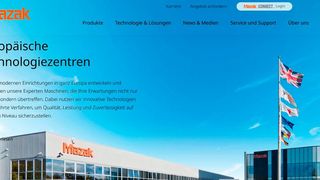 Das ist die Ansicht auf die neue Mazak-Website, die vor allem beutzerfreundlicher sein soll und mit vielen hilfreichen Funktionen aufwarte. (Bild: Mazak)