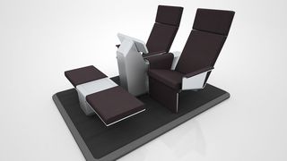 Der Aviation Double Seat beinhaltet eine Kombination von Sitzbelüftung durch Ventilatoren und Wärmeregelung durch die Sitzheizung. (Gentherm GmbH)