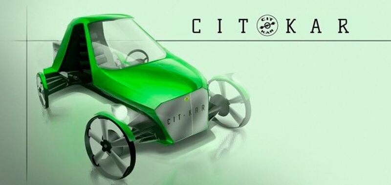 Cit-Kar (Stand 23): Ein vierrädiges E-Bike mit Dach und einer Transportbox – urbane Mobilität neu erleben. (Cit-Kar )
