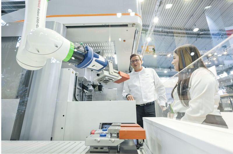 Robotik-Anwendung im Einsatz. (Bild: Landesmesse Stuttgart GmbH & Co. KG)