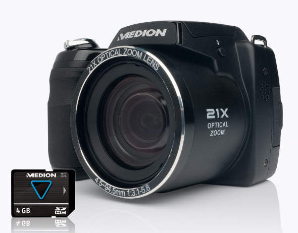 Aldi Nord bietet die Digitalkamera Life X44088 von Medion für 159 Euro an. (Aldi)