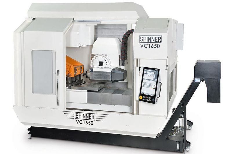 Neues 5-Achs-Bearbeitungszentrum VC1650-5A von Spinner für kubische Werkstücke bis ca. 800 x 800 x 800 mm.  (Spinner)