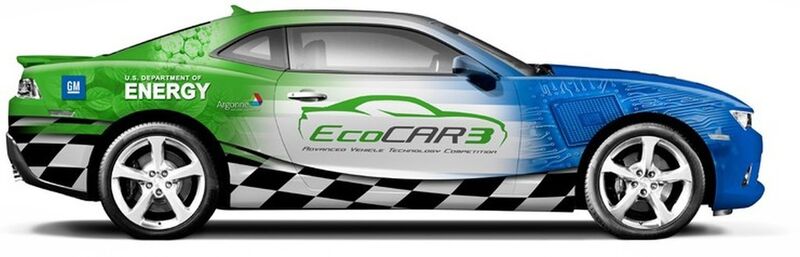 Der Chevrolet Camaro: Ein typisches Muscle-Car, das im Rahmen des EcoCAR-3-Wettbewerbs grün werden soll (Bild:  U.S. Department of Energy)