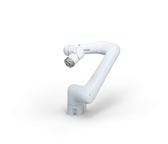 Der kollaborative Roboter CR20A hat eine hohe Traglast und verfügt über einen elektromagnetischen Bremsenschutzmechanismus. (Bild: Denso Robotics)