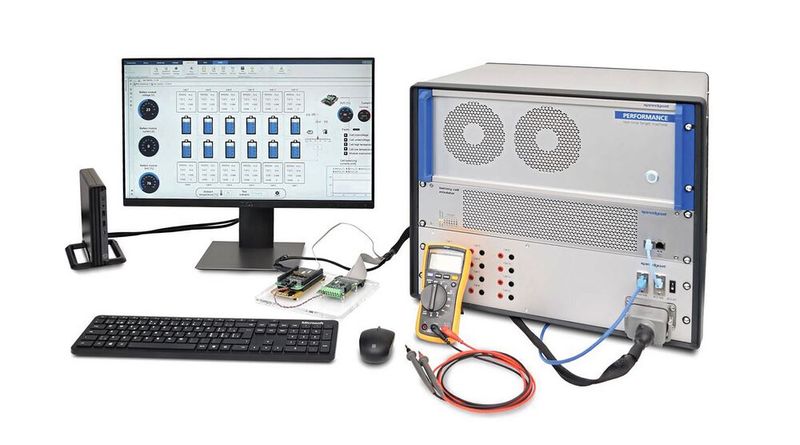 Der Battery Cell Emulator der Speedgoat GmbH, Testspezialist aus Bern (Schweiz), erlaubt die flexible Konfiguration verschiedener Akkupack-Architekturen. Diese können definiert, branchenüblichen Test-Frameworks eingesetzt und je nach Bedarf BMU- oder CMU-Algorithmen entworfen werden. (Bild:  Speedgoat)