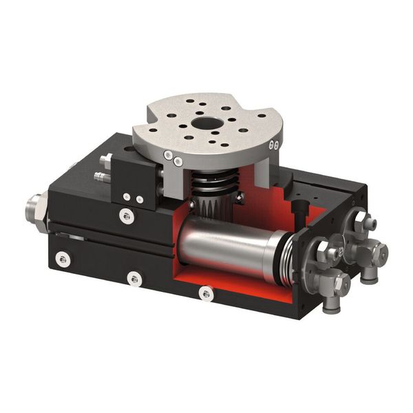 Die Flachschwenkeinheiten werden normalerweise in Kombination mit Robotergreifern eingesetzt, die auf dem Flanschteller montiert werden. (Bild: Zimmer Group)