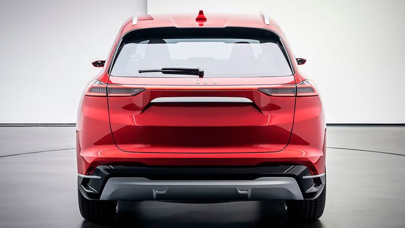 Das Heck des 2020 erstmals gezeigten SUV ähnelt dem jetzt vorgestellten Modell sehr. (Bild: Togg)