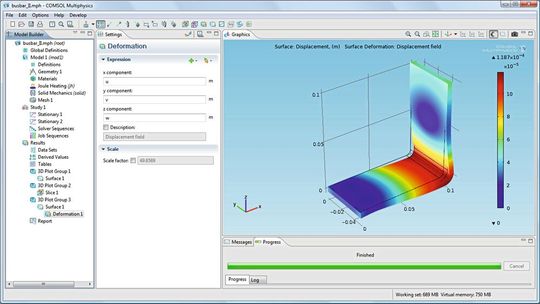 Abbildung 2a: Mit Version 4.0 führte Comsol den Model Builder als zentrale Arbeitsumgebung für den Modellaufbau ein.(Bild:  Comsol)