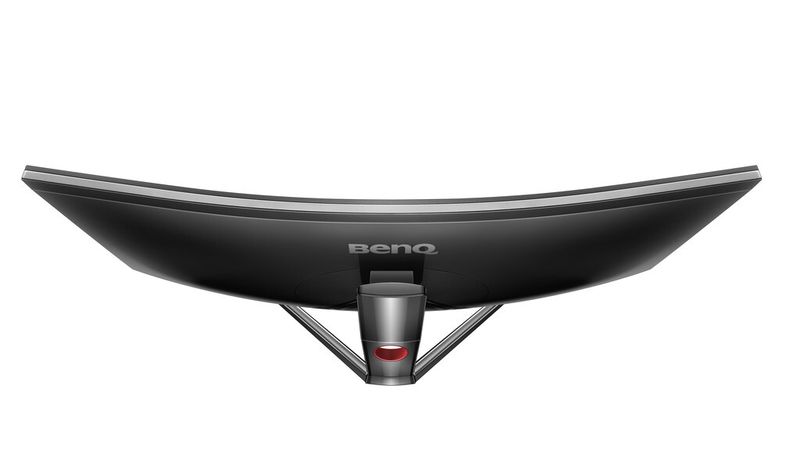 Aus dieser Perspektive kann man den engen Krümmungswinkel des Benq XR3501 gut erkennen. Der Radius liegt bei nur zwei Metern. (Bild: Benq)