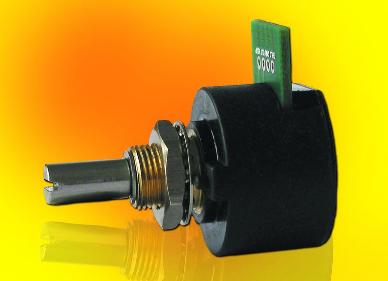 Der magnetische Absolutwertgeber mit 25 mm Durchmesser des Kunststoffgehäuses hat eine Hochleistungs-Polymerlagerung der Welle. (Archiv: Vogel Business Media)