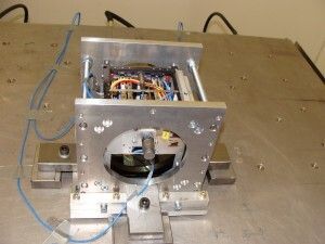 Das Ingenieurmodell von SOMP auf dem Rütteltisch zu Testzwecken (TU Dresden / Creative Commons)