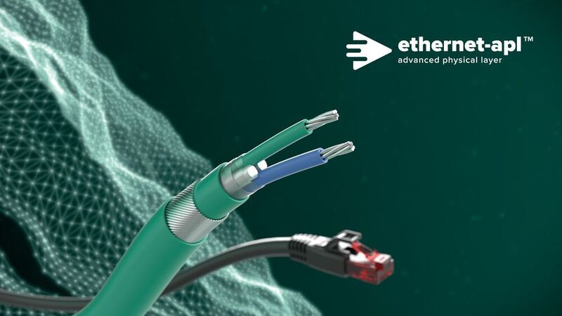 Ethernet-APL enables the direct connection of field devices to higher-level systems, allowing the simultaneous transmission of data and power along the same two-wire cable. At 10 Mbit/s, enormous amounts of data are transmitted over long ranges at least 300 times faster than with current technologies such as Hart or fieldbus. (Pepperl+Fuchs)