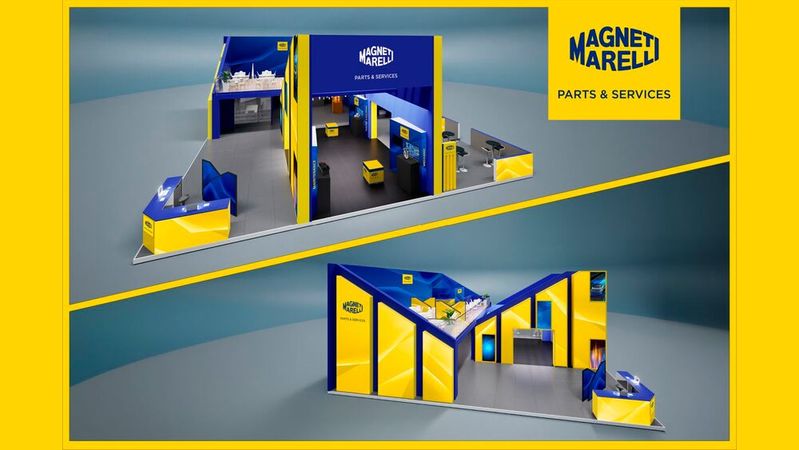 Auf dem Messestand zeigt Magneti Marelli Parts & Services sein Programm für Handel und Werkstätten. (Bild:  MMPS)