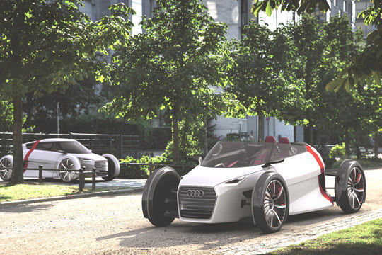 Das Audi Urban Concept gibt es auf der IAA auch ohne Dach. (Audi)