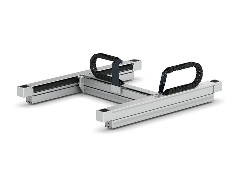 Rollon finden Sie in Halle B2, Stand 250: Das Unternehmen präsentiert das Produktportfolio im Bereich Lineartechnik, etwa den Roboter H-Bot. Das kartesische Portalsystem arbeitet mit Einzelriemenkonzept und Doppelmotor auf der X-Achse und ermöglicht präzise, koordinierte Bewegungen bei kompakter Bauweise. Ergänzt wird das Portfolio durch Linearachsen, Führungen und Teleskopschienen für vielfältige Anwendungen.  (Bild: Rollon)