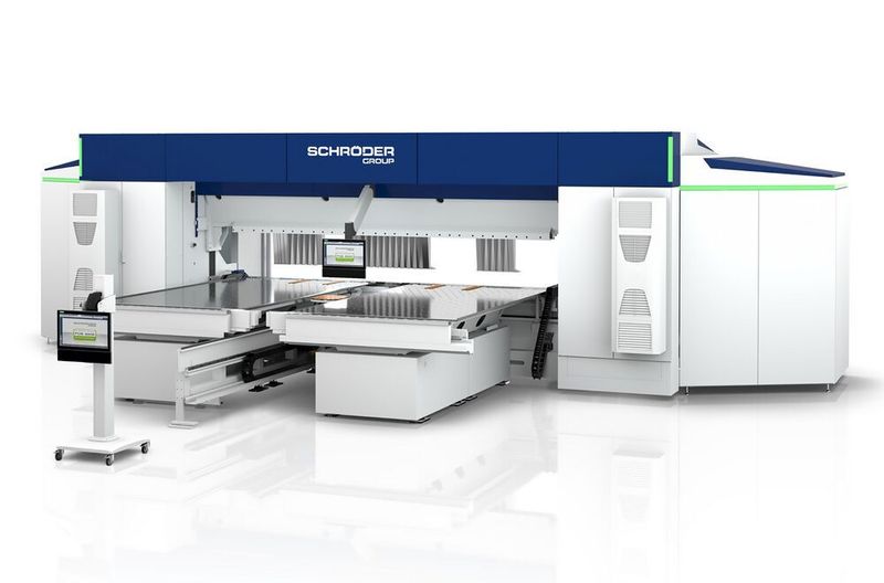 Das ist das EVO-Center, ein Schwenkbiegesystem der Schröder-Group, das einen automatischen Werkzeugwechsler erhalten hat. (Schröder-Group)