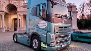 Der erste E-Truck, der bei Ansorge für Nestlé Deutschland zum Einsatz kommt. (Bild: Nestlé)