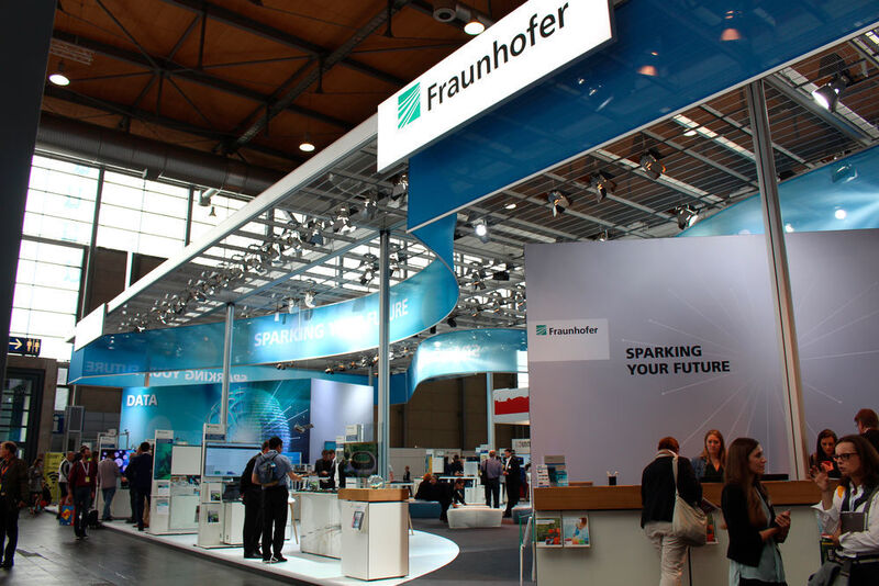 Auch die Fraunhofer-Gesellschaft ist auf der CEBIT vertreten.  (Lisa Marie Waschbusch)