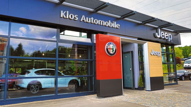 Der Klos-Filialbetrieb in Saarbrücken.(Bild:  Klos Automobile)