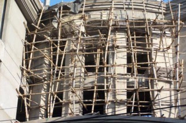 Baugerüst aus Bambus, das Material bietet ebenfalls Anregungen für die Unternehmensorganisation.  (Bild: Business Village)