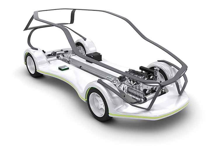 Schaeffler ist allerdings der Meinung, dass man mit 48 Volt auch elektrisch fahren kann, und hat deshalb ein Antriebsmodul für diese Spannungslage entwickelt. (Foto: Schaeffler)