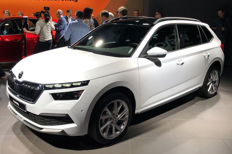 Skoda hat in Genf sein neues Kompakt-SUV Kamiq enthüllt. Auf den Markt kommt es im Spätsommer 2019. (Seyerlein/»kfz-betrieb«)