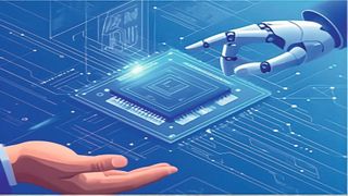 Die Fraunhofer-Institute IAF und IIS arbeiten im Fraunhofer Forschungs- und Innovationszentrum Chip AI an Chipdesigns für und mit KI. (Bild: Fraunhofer IAS / KI-generiert (Adobe Firefly))