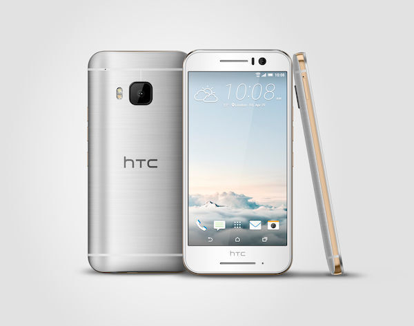 Das HTC One S9 in der Farbe „Gold on Silver“. (Bild: HTC)