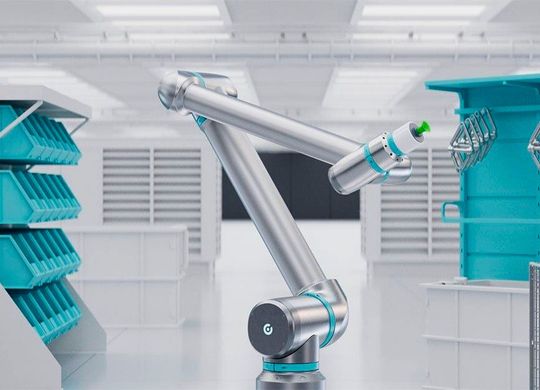 So sehen die Robotiksysteme von Robco aus München unter anderem aus. Sie finden sich bereits ein einigen namhaften Unternehmen. Jetzt kann sich das junge Unternehmen außerdem über eine saftige Finanzspritze in 3-stelliger Millionen-Dollar-Höhe freuen ...(Bild:  Robco)