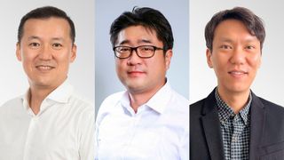 Neue Führungkräfte bei Hankook in Europa: Hobum Song (links), Soo Won Chang (Mitte), Suk Namkung (rechts) (Bild: Hankook)