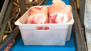 Egal, wie steil der Aufstieg: Mit dem neuen Highgrip-Band kommt keine Kiste mehr ins Rutschen. (Bild: Forbo)