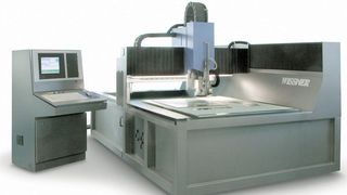Bild 1: HSC-Flachbett-Fräsmaschine Witec Economic für großflächige Bearbeitungsaufgaben. Bild: Wissner (Archiv: Vogel Business Media)