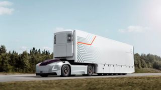 Autonome Lkw kommen auch ohne Fahrerkabine aus. (Bild: Volvo)