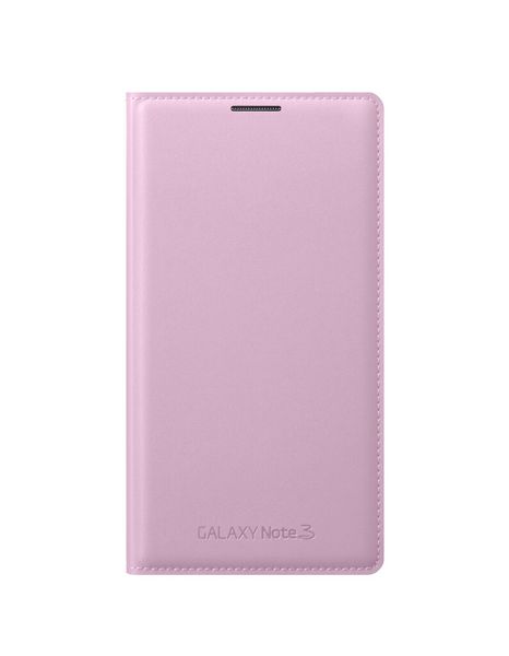 Das Flip-Cover für das Galaxy Note 3 gibt es unter anderem in der Farbe Rosa. (Bild: Samsung)